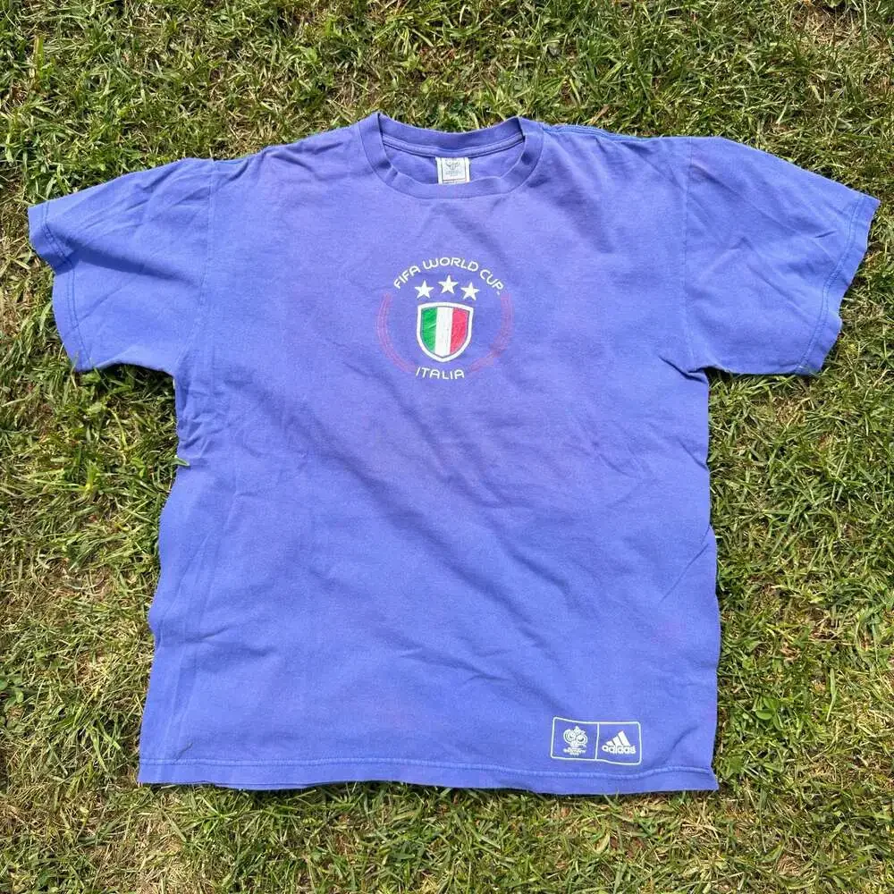 Adidas 2006 FIFA World Cup Germany Italia Soccer Graphic T-Shirt